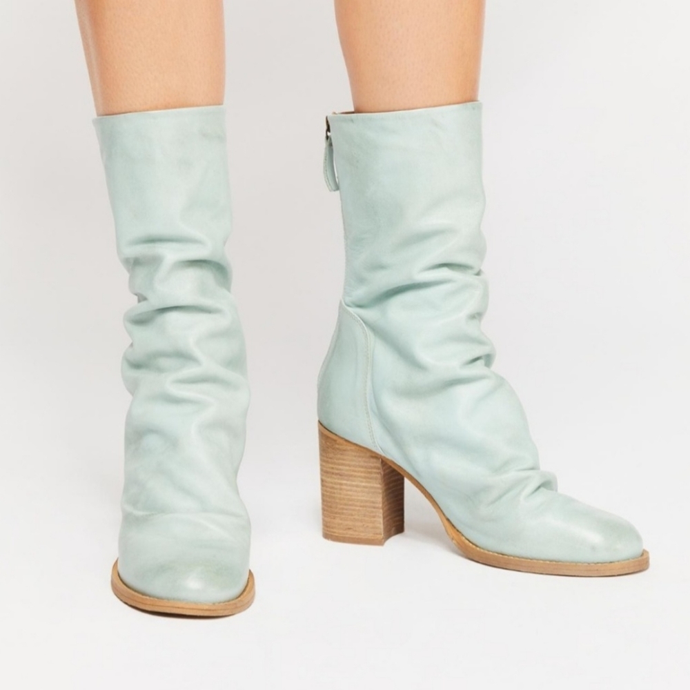 ISO Free People Elle block heel boots - Picture 1 of 1